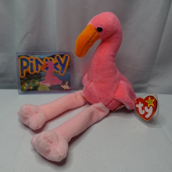 Ty Toys Vintage Ty Beanie Babies Pinky Flamingo Style 472 Poshmark